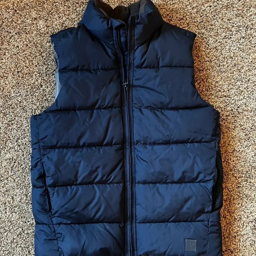 Gap kids XL vest, navy full zipper